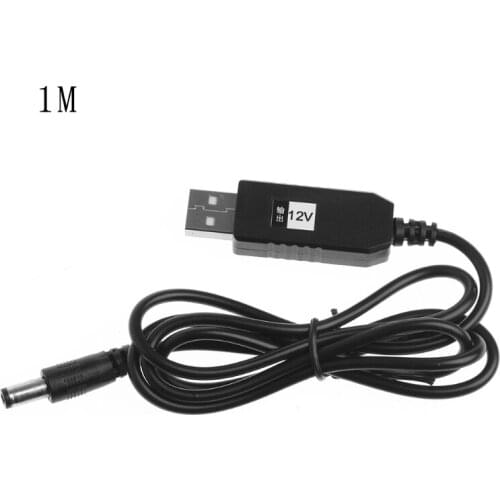 B2EF USB DC 5V To DC 12V 2.1x5.5mm Male Step-Up Converter Adapter Cable For Router