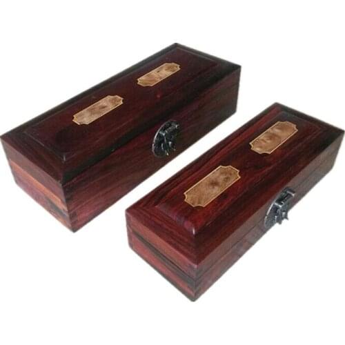 Redwood crafts wood jewelry box wooden jewelry box red wood inlay gall rectangular wooden storage box g Collection