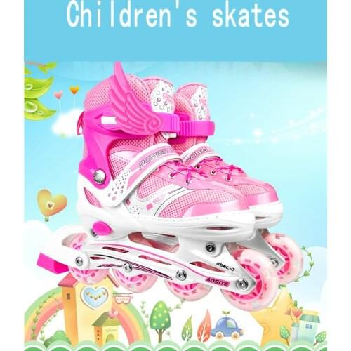 Childrens skates Childrens skates Straight row wheels adjustable size