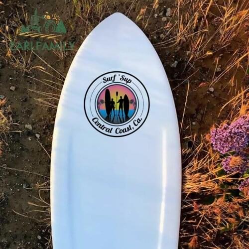 EARLFAMILY 30cm x 30cm for Surf Central Coast California Vinyl Car Stickers Waterproof Scratch-proof Decal for Surfboard Vehicle