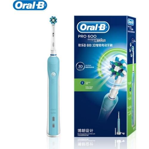 Oral B D16 Pro600 Electric Toothbrush Rechargeable Electric Tooth Brush Deep Clean for Adult Teeth Whitening Oral Hygiene