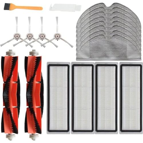 Main Brushes Filters Side Brush for Xiaomi Mijia 1C Sweeping Mopping Robot Vacuum Cleaner Spare Parts Roller Brush Mopping Pads