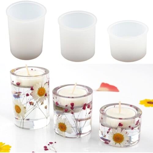 2021 New 3D Silicone Resin Mold Candle DIY Aroma Plaster Craft Candle Making Soy Wax Mould Resin Soap Mold Home Decor DIY Supply