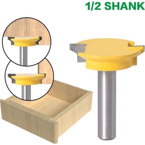1PC Drawer Front Joint Router Bit - Reversible - 1/2" Shank 12mm Shank Woodworking Chisel Cutter
