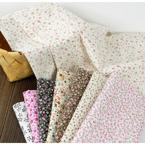 Cotton Fabric Printed Cloth Sewing Quilting Fabrics for Patchwork Needlework DIY Handmade Accessories Suede Fabric Flower Fabric