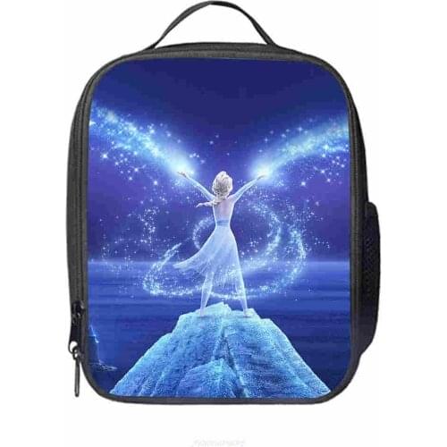 Frozen 2 New Waterproof Lunch Bag Cooler Steak Insulation Thermal Bag Thicken Folding Fresh Keeping Insulation Ice Pack Disney