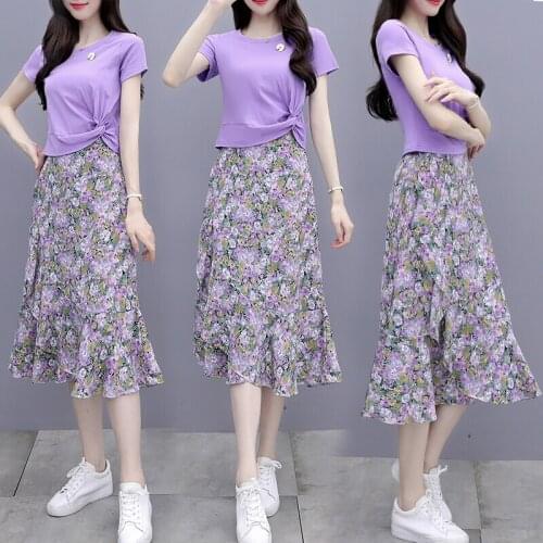 Summer fashion Skirt Set pastel 2 piece set women casual ensemble femme survetement costumes for women