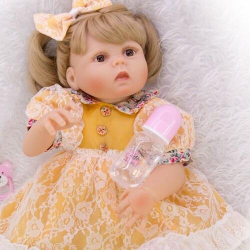 Reborn baby toys for children 23" Full body silicone reborn girl dolls alive boneca bebes reborn menina child birthday gift