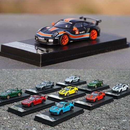 Car Model Toy 1/64 scale classic for 911 GT2 RS racing car model vehicles diecast miniature model collection gifts