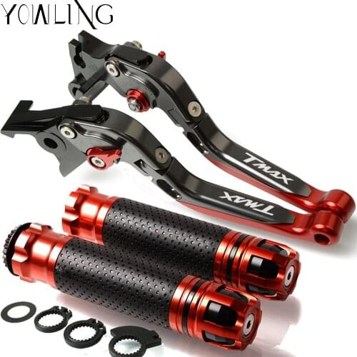 Motorcycle Brake Clutch Levers Handlebar grip Handle Hand Grips For YAMAHA TMAX 530 500 TMAX530 T-MAX 530 500 Year 2001 - 2008