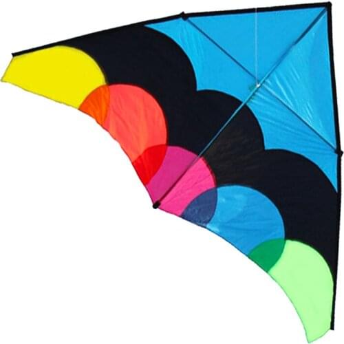 New Arrive Outdoor Fun Sports 2.8 m Multicolor Delta Kite With Handle & Line Good Flying