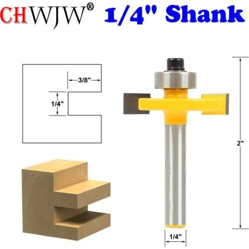 1pc Slotting Router Bit 1/4" Slot - 1/4" Shank Woodworking cutter Tenon Cutter for Woodworking Tools