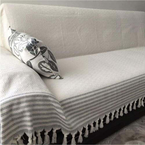 Outsize Length Handles Blankets Cotton Seat Cover pcs set Beige 180x300 150x300