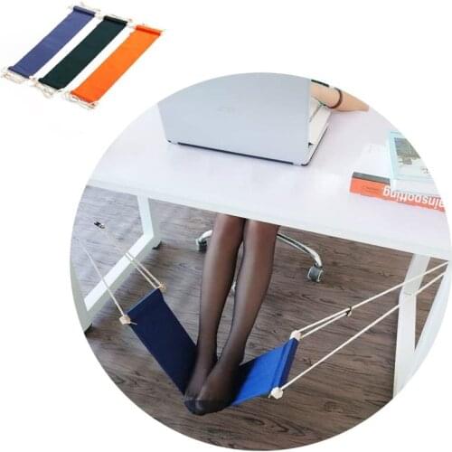 Mini Office Foot Rest Stand Desk Feet Hammock Portable Adjustable Office Under Desk Foot Sling
