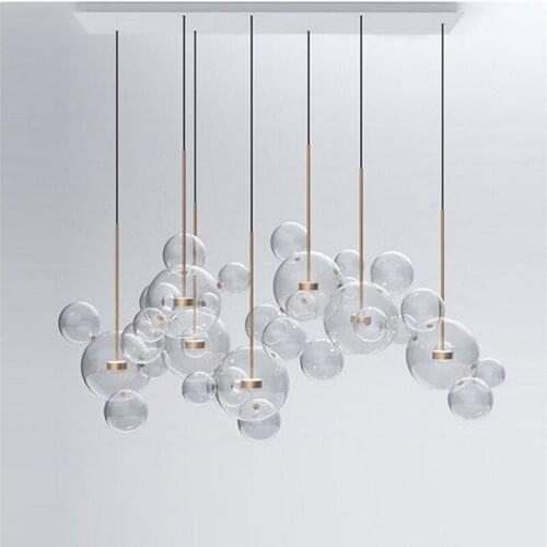 Modern Pendant Lights Glass Bubble LED Lamp Lovely Creative New Fixture Pendant Lighting For Dinning Room Bar Home Lamps PA0193