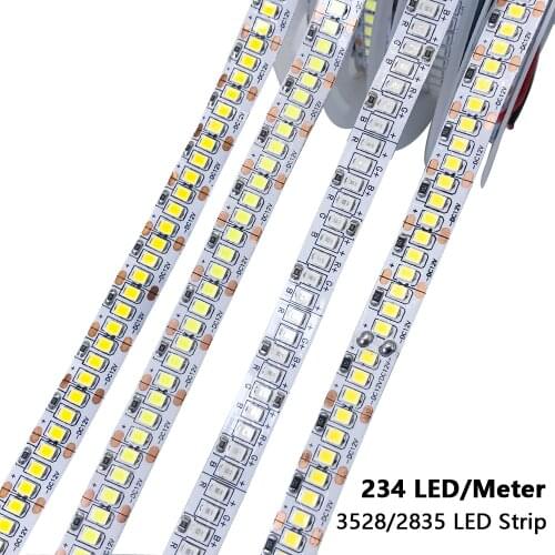 LED Strip 2835 240LEDs/m DC 12V High Brightness 2835 234LEDs/m Flexible LED Light Warm White / White / RGB / Nature White 5m/lot