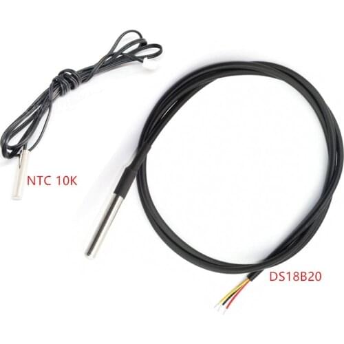 1m/2m/3m/5m Waterproof DS18b20 Temperature Sensor Probe Thermistor Thermal Cable 1% NTC 10K
