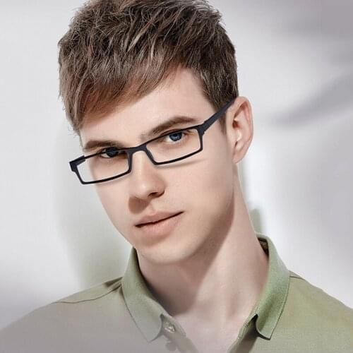 TR90 Rectangle Glasses Frame Men Womne Optical Myopia Prescription Eyeglasses Ultralight Full Rim Spectacle Frames Clear Eyewear