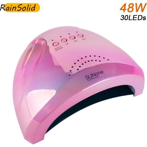 NEW 48W SUNone UV Lamp Nail Dryer 30 LED Lamp For Curing Gel Polish Sun Light Timer 10/30/60s Automatic inductio Manicure Tools