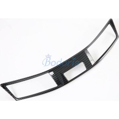 Interior Carbon Fiber Look Center Vent Cover AC Outlet For Nissan NAVARA D23 Frontier NP300 2016 2017 2018 2019 2020 Accessories