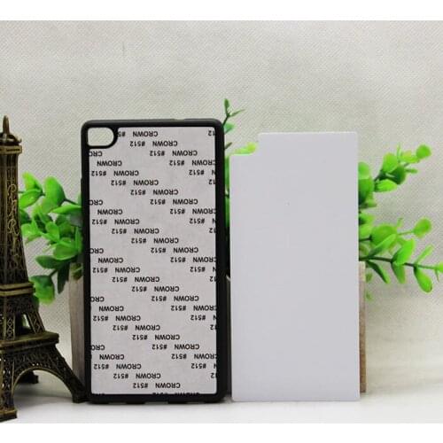 Wtsfwf DIY 2D Sublimation rubber TPU+PC Blank Case for Huawei P8 with Aluminum Inserts and glue 10pcs/lot