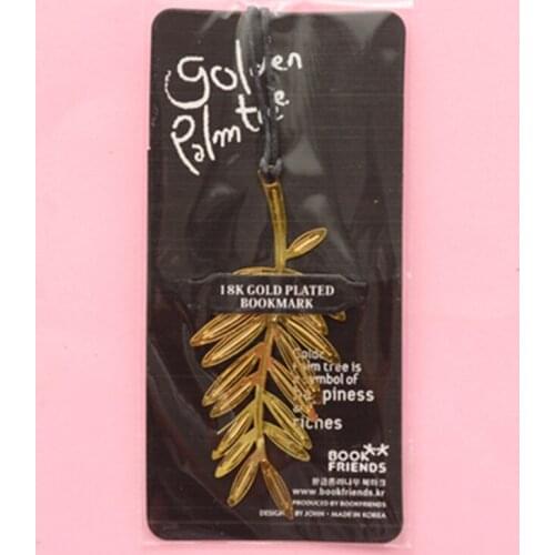 40 pcs/Lot Golden palm tree bookmarks for reading books Fancy gifts Stationery item Office School supplies EC641