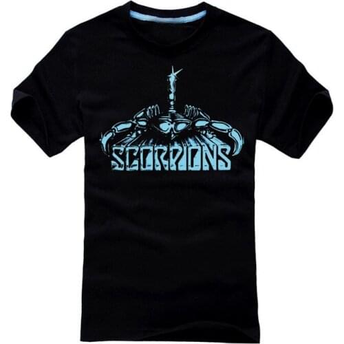 13 designs Streetwear Scorpions Rock Brand men women shirt mma fitness Hardrock heavy Metal 100%Cotton illustration camiseta