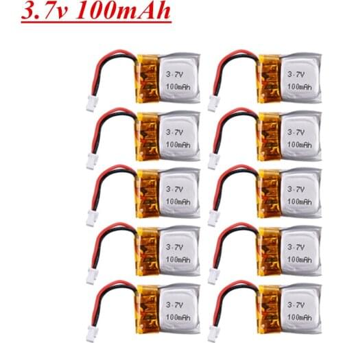 3.7v 100mah Lipo Battery For Cx-10 Cx-10a FQ777-124 Hubsan Q4 Wltoys V272 Rc Quadcopter Spare Parts 651620 Drone Battery
