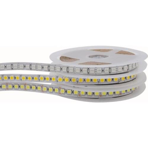 5m 5050 SMD 600 LED Strip Single Row DC12V non-waterproof Flexible Light 120 leds/m,5m/lot White Warm White RGB 10mm PCB