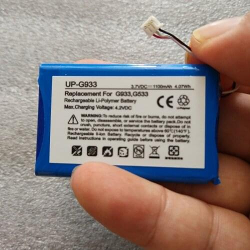 3.7V Battery for LOGITECH G933 Artemis Spectrum G533 Headset Earphone Li-Polymer Rechargeable Accumulator Replacement 533-000132