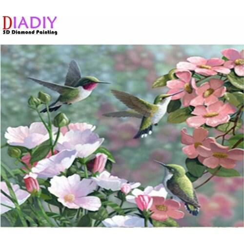 Diamond painting cross stitch kit square diamond snowy bird DIY handmade gift mosaic embroidery home decoration