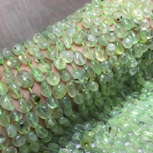 Prehnite Tiger eye Hawk eye Bronzite Amazon 8-9mm Gemstone Beads smooth irregular for Jewelry Making Necklace 15inch ICNWAY