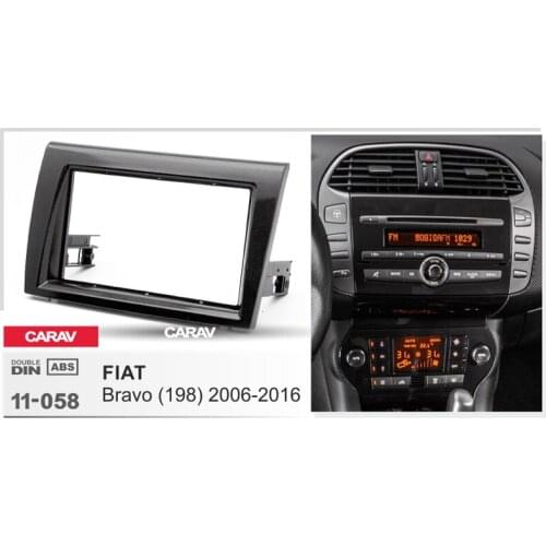 CARAV 11-058 Top Quality Radio Fascia for FIAT Bravo (198) 2006+ Stereo Fascia Dash CD Trim Installation Kit