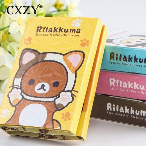 CXZY 6 Folding Rilakkuma Totoro Melody London Unicorn sticky note kawaii index tab memo pad planner sticker office it list 3B832
