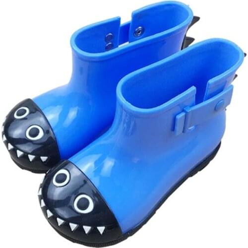 Kids Rainboots for Girls Boys Children Rain Boots PVC Waterproof Toddler Shoes Shark Water Shoes Boys and Girl Baby Rubber Boots