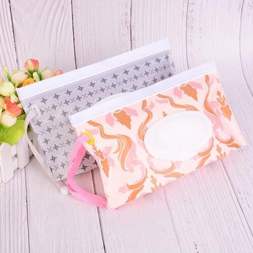 Baby Wet Wipes Bag For Baby Skin Care Outdoor Travel Eco-friendly Clutch and Clean Wipes Container Reusable Wet Wipes Cover