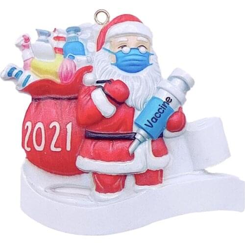Personalized Santa Claus Ornament Christmas Tree Decoration Xmas Hanging Pendant 2022 Santa Claus Pendants Children Gifts