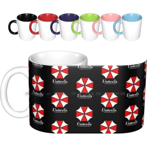 U-Corporation Ceramic Mugs Coffee Cups Milk Tea Mug Resident Corporation Evil Umbrella Videogame Terror Fear Creative Trending