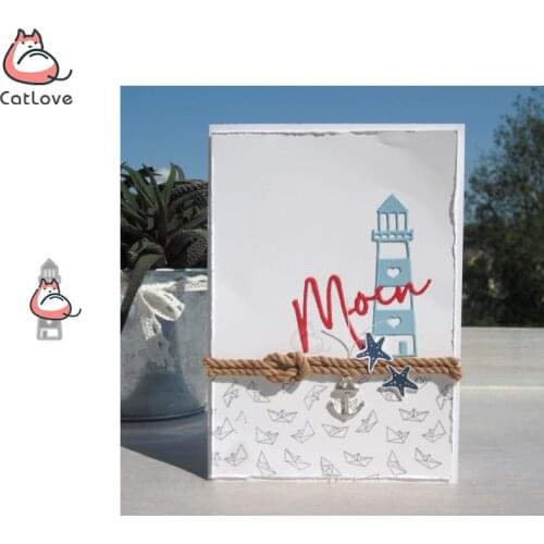 Catlove Lighthouse Metal Cutting Dies Scrapbooking Mold Knife Stencil Die Cuts Card Making DIY Craft Embossing New Dies For 2020