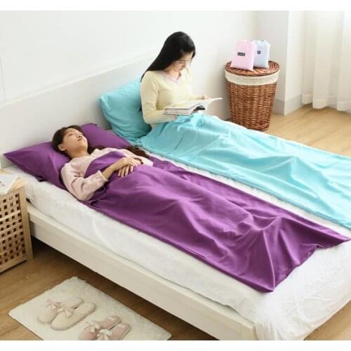 2016 new portable four seasons indoor outdoor Single or double adult slepping bag Travel health hotel supplies