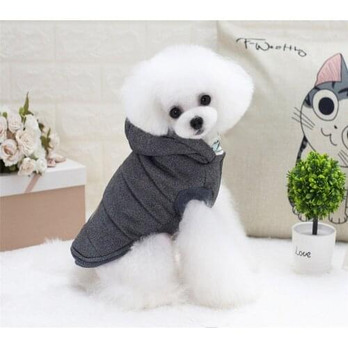 New style popular pet dog winter clothes small dog hoodies S-2XL keep warm dog clothing cotton Dog coat Hoodie Jacket