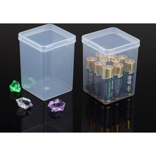 Transparent Plastic Small square Boxes ,Packaging storage box , with lid for jewelry box Accessories Battery case F20173138