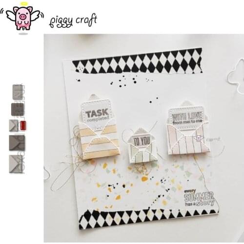 Piggy Craft metal cutting dies cut die mold New Closed envelope Scrapbook paper craft knife mould blade punch stencils dies