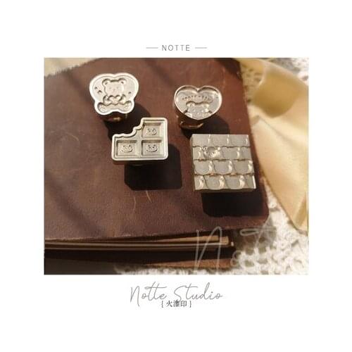 Wax Seal Stamp cute bear Copper Head Vintage Envelope Sealing Hobby Tools DIY Sealing Wax Decoration Craft Kits