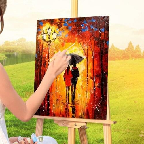 Woman Umbrella DIY Painting By Numbers Set Oil Paints 40*50 Paiting By Numbers Wall Decoration For Children Handiwork