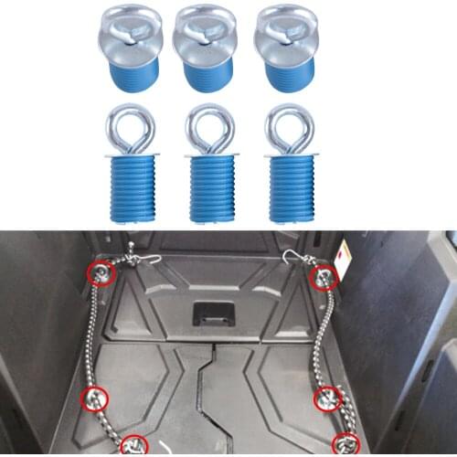 1 Set Tie Down Anchor Tie Downs Anchors Blue for Polaris RZR 570 900 ZR S 900 800 1000 XP Sportsman 110 400 450 series