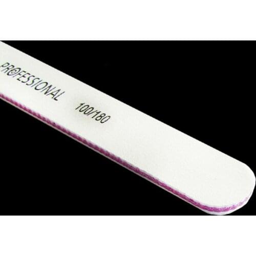 1Pc Nail Art Sanding Files Polish Block Buffer Durable Manicure Tools White Color 3T0496