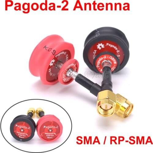 1PCS Pagoda 2 pagoda-2 5.8GHz FPV Transmitter Antenna SMA & RP-SMA Plug Connector for RC FPV Racing Drone Racer