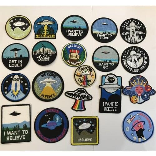 1 pcs Popular Badges Embroidered Iron On Patches Clothing Accessories Bag Hat shoe Repair Appliques Phone Decor Diy