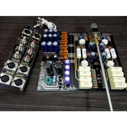 12AU7 Valve Tube Bile Preamp Pre-amp ECC88 American ARC Circuit Tube Pre-Amplifier Stereo HiFi Balanced Bile Preamp DIY KIT